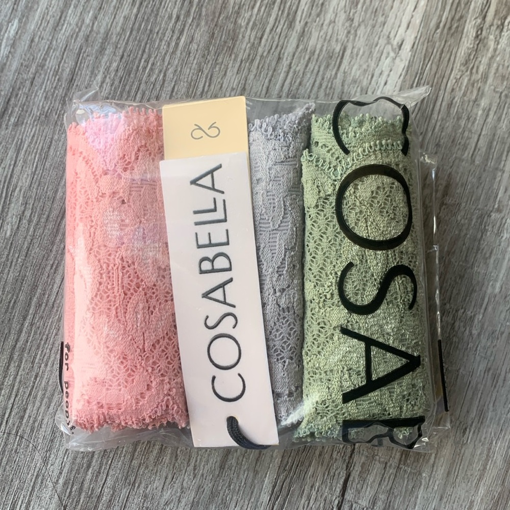 Cosabella never say never 3-pack thongs cutie O/S